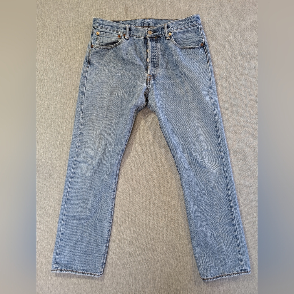 Levi's Men's Straight Jeans - Light Blue Denim